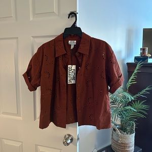 Future Collective flower cutout top